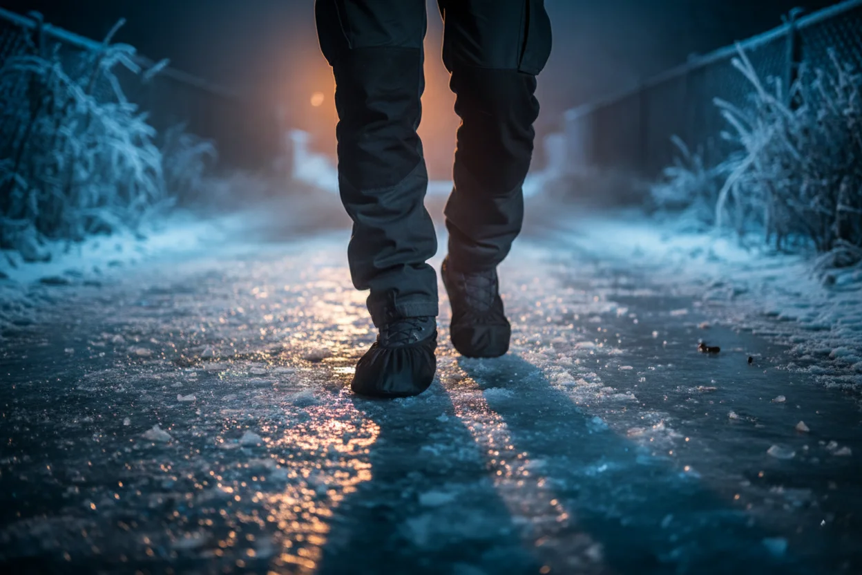 AntiRutsch Überschuh im Schnee